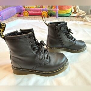 Dr. Martens Black Boots toddler 1460 size 8